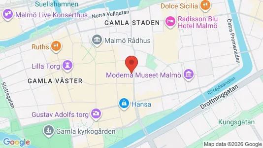 Affärslokaler att hyra i Malmö Centrum - kort over placeringen