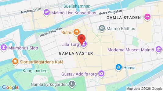 Affärslokaler att hyra i Malmö Centrum - kort over placeringen