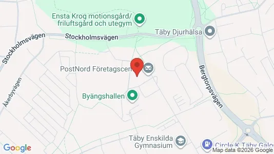 Affärslokaler att hyra i Täby - Bild från Google Street View