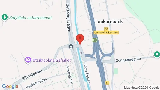 Affärslokaler att hyra i Mölndal - kort over placeringen
