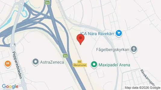 Affärslokaler att hyra i Mölndal - kort over placeringen