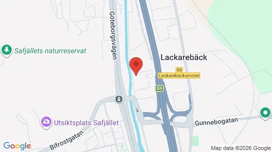 Affärslokaler att hyra i Mölndal - kort over placeringen