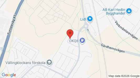 Affärslokaler att hyra i Trollhättan - kort over placeringen