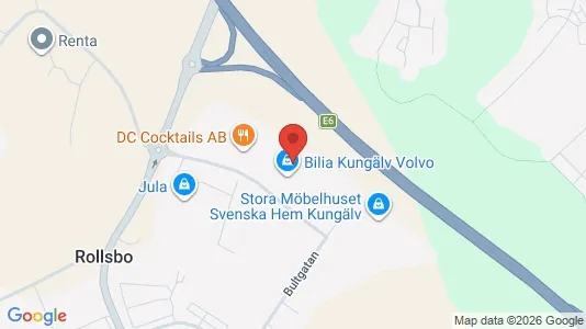 Affärslokaler att hyra i Kungälv - Bild från Google Street View