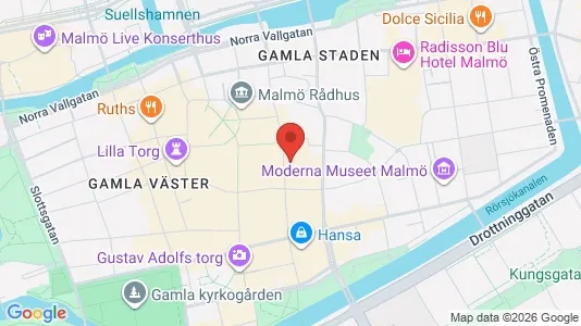Affärslokaler att hyra i Malmö Centrum - kort over placeringen
