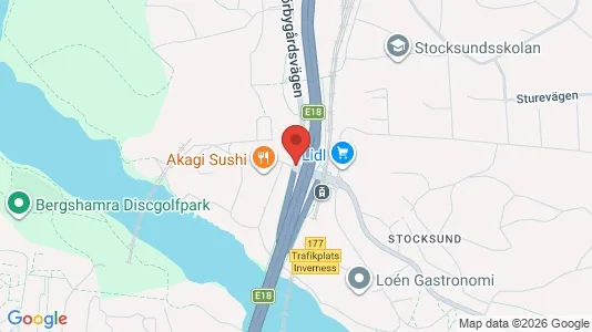 Affärslokaler att hyra i Danderyd - kort over placeringen