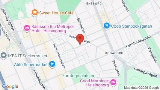 Affärslokaler att hyra i Helsingborg - Bild från Google Street View