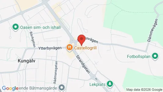 Affärslokaler att hyra i Kungälv - Bild från Google Street View
