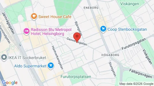 Affärslokaler att hyra i Helsingborg - Bild från Google Street View