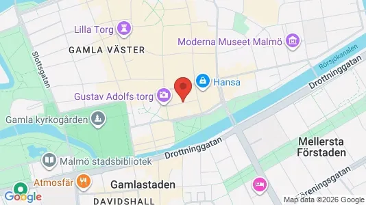 Affärslokaler att hyra i Malmö Centrum - kort over placeringen