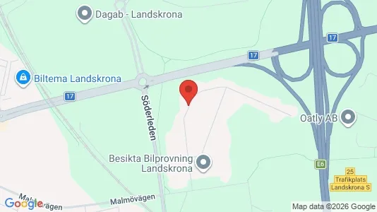 Affärslokaler att hyra i Landskrona - Bild från Google Street View