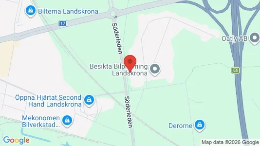 Affärslokaler att hyra i Landskrona - Bild från Google Street View