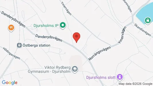 Affärslokaler att hyra i Danderyd - kort over placeringen