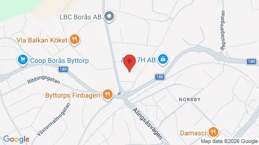 Industrilokaler att hyra i Borås - Bild från Google Street View