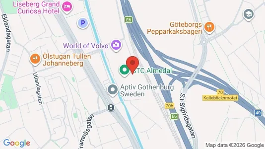 Affärslokaler att hyra i Johanneberg - kort over placeringen