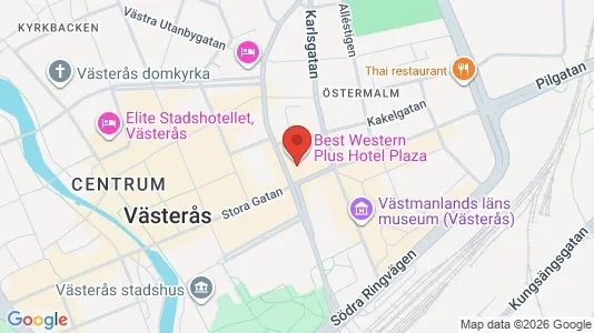 Kontorslokaler att hyra i Västerås - kort over placeringen