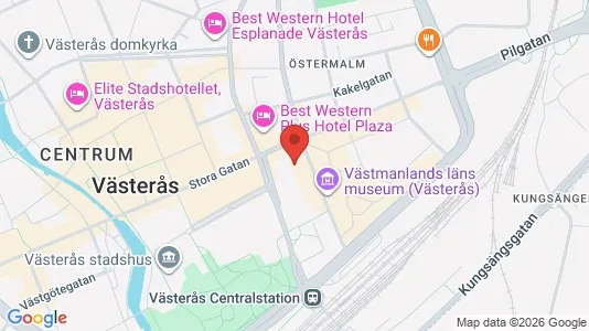 Kontorslokaler att hyra i Västerås - kort over placeringen
