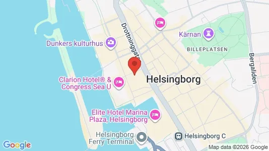 Kontorslokaler att hyra i Helsingborg - kort over placeringen