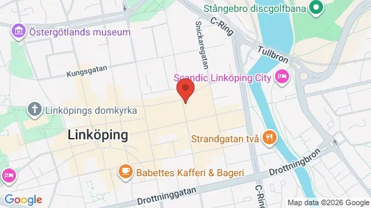 Affärslokaler att hyra i Linköping - kort over placeringen