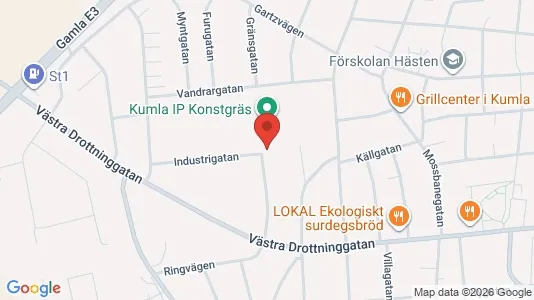 Affärslokaler att hyra i Kumla - kort over placeringen