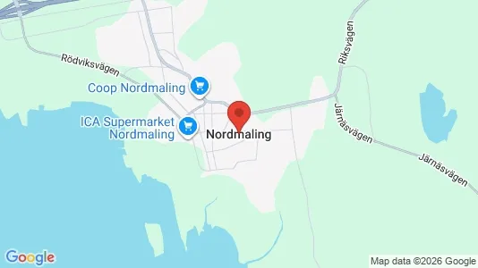 Affärslokaler till försäljning i Nordmaling - kort over placeringen