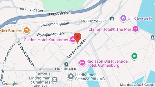 Kontorslokaler att hyra i Lundby - kort over placeringen