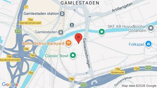 Kontorslokaler att hyra i Göteborg Östra - kort over placeringen