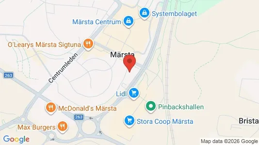 Kontorslokaler att hyra i Sigtuna - kort over placeringen