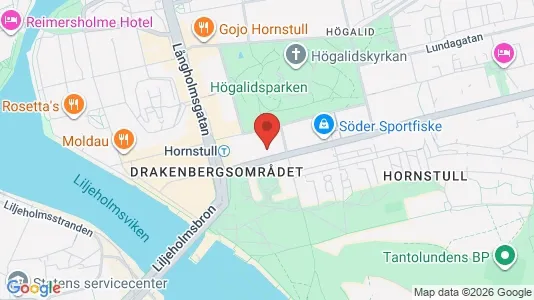 Affärslokaler att hyra i Södermalm - kort over placeringen