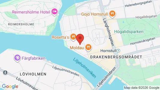 Affärslokaler att hyra i Södermalm - kort over placeringen