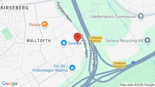 Kontorslokaler att hyra i Malmö Centrum - kort over placeringen