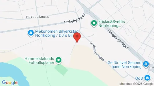 Affärslokaler att hyra i Norrköping - kort over placeringen