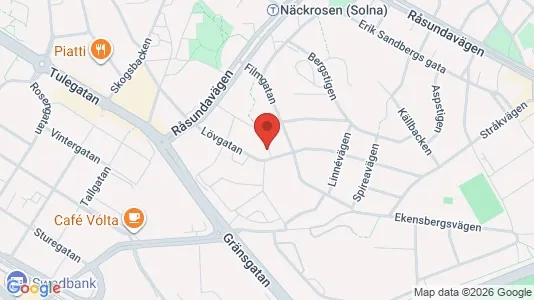 Kontorslokaler att hyra i Solna - kort over placeringen