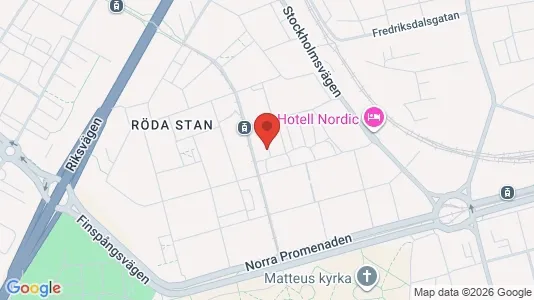 Affärslokaler att hyra i Norrköping - kort over placeringen