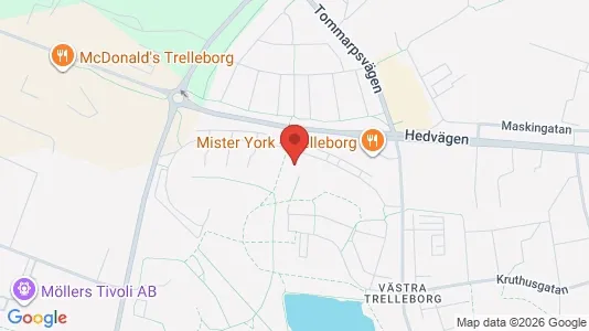 Affärslokaler till försäljning i Trelleborg - kort over placeringen