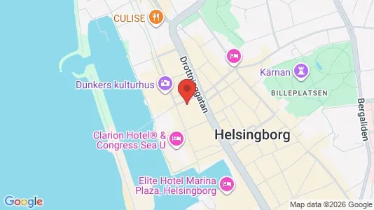Kontorslokaler att hyra i Helsingborg - kort over placeringen