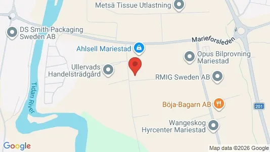 Affärslokaler till försäljning i Mariestad - kort over placeringen