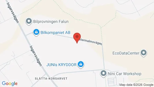 Kontorslokaler till försäljning i Falun - kort over placeringen