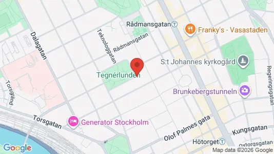 Affärslokaler att hyra i Stockholm Innerstad - kort over placeringen