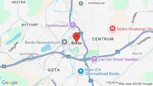 Affärslokaler att hyra i Borås - Bild från Google Street View