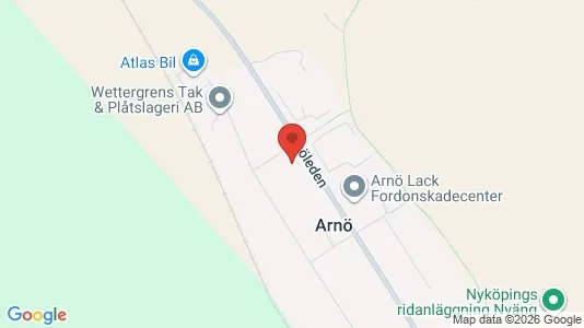Affärslokaler att hyra i Nyköping - kort over placeringen