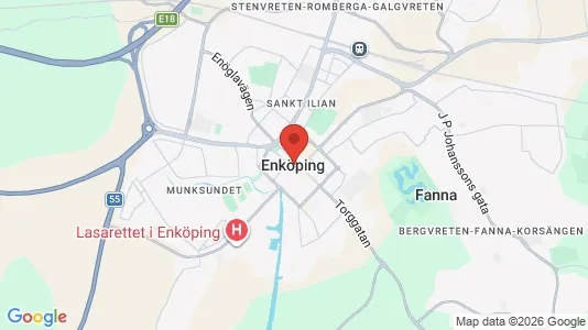 Affärslokaler att hyra i Enköping - Bild från Google Street View