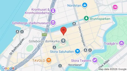Affärslokaler att hyra i Göteborg Centrum - kort over placeringen