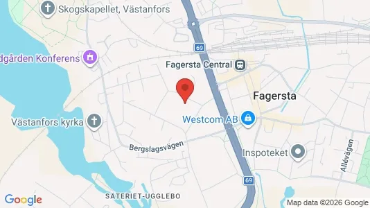 Affärslokaler till försäljning i Fagersta - Bild från Google Street View