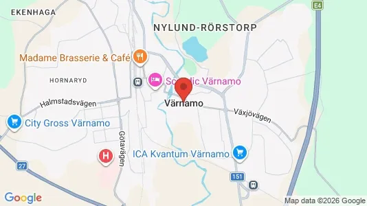 Butikslokaler att hyra i Värnamo - Bild från Google Street View