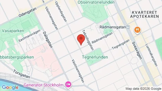 Kliniklokaler att hyra i Vasastan - Bild från Google Street View