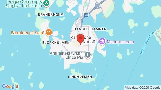 Butikslokaler att hyra i Karlskrona - Bild från Google Street View