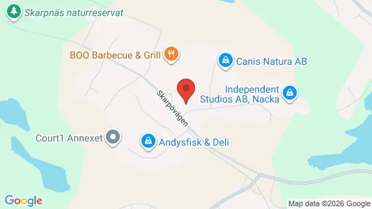 Affärslokaler att hyra i Nacka - kort over placeringen