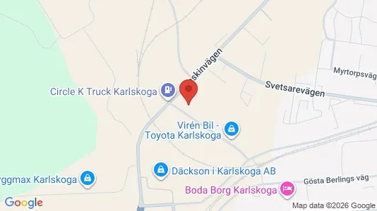 Affärslokaler till försäljning i Karlskoga - Bild från Google Street View