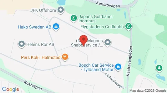 Industrilokaler att hyra i Halmstad - Bild från Google Street View